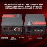 X 2-Channel Ultra Compact Full-Range Amplifier with Bluetooth Connectivity - 2 x 140 Watts Rms