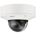 Hanwha XNV-6083R Series 2MP Outdoor IR Vandal Dome IP Camera, 2.8-12mm Motorized Varifocal Lens, White