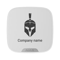 AJAX 104786.63.WH Brandplate Customized Faceplate for Branding StreetSiren, 10-Piece, White