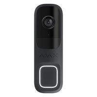 AJAX 116887.125.GP3 DoorBell Video Doorbell with Built-in AI, PIR Sensor, and Control Via Apps, Graphite