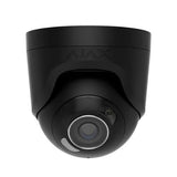 AJAX 126264.197.BL1 TurretCam HL 8MP Wired AI-Powered IP Camera, 110° Viewing Angle, 2.8mm Lens, Black