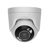 AJAX 126265.197.WH1 TurretCam HL 8MP Wired AI-Powered IP Camera, 110° Viewing Angle, 2.8mm Lens, White