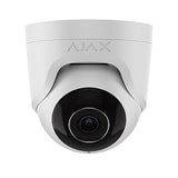 AJAX 64923.197.WH1 TurretCam 5MP Wired AI-Powered Security IP Camera, 110° Viewing Angle, 2.8mm Lens, White