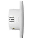 AJAX 101875.140.FG3 CenterButton (1-Gang) Central Touch Button for 1-Gang LightSwitch, Fog