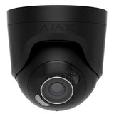 AJAX 126262.197.BL1 TurretCam HL 5MP Wired AI-Powered IP Camera, 85° Viewing Angle, 4mm Lens, Black