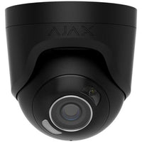 AJAX 126260.197.BL1 TurretCam HL 5MP Wired AI-Powered IP Camera, 110° Viewing Angle, 2.8mm Lens, Black