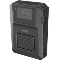 AXIS W120 Body Worn Camera for Live Streaming, and Tracking, Black