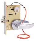 SDC Z7852RRQD 7800 Series Solenoid Controlled Mortise Lock, Locked Outside Only, Failsecure, Right Hand Reverse, Door Position Status DPS, 626 Dull Chrome