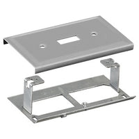 Hubbell HBL3040CEGY Raceway Plate Toggle Opening for HBL 3000 Series, Gray