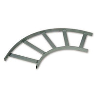 Hubbell HLF1890G NEXTFRAME Ladder Rack, Flat Turn, 18", Gray