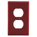 Hubbell PJ8R M-Size 1-Gang Duplex Wall Plate, Red