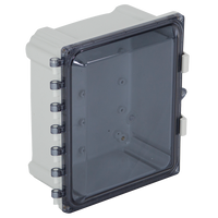 STI EP101006-T EnviroArmour Waterproof Polycarbonate NEMA Enclosure, 10H 10W 6D, Tinted