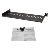 StarTech CABSHELF1U7V Vented 1U Rack Shelf - 7in Deep - 1U Rack Mount Shelf