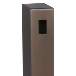 PEDESTAL ADA-CS-TWR-47x4x6BRZ 47" Tappered Bronze Finish Pedestal with 6" Face