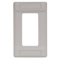 Hubbell IFP126OW 6-Port Plate, 1-Gang Cover, Off-White