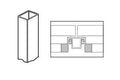 Adams Rite 3890-08-628 Mullion for Doors Up to 8' for 8800 Devices