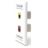 Dynacom 10600-P3W-WH Wall Plate, Flush P