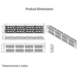 ICC ICMPP048U6 48-Port Rackmount 6P6C wi