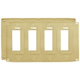 Hubbell NPS264I 4-Gang Decora Snap-On Wa