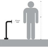 Pedestal Pro 36-APD-WHI 36 Gooseneck Pe