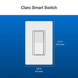 Lutron DVRF-PKG1S-WH Claro Smart Switch 