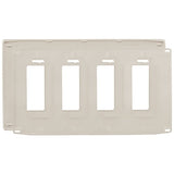Hubbell NPS264LA Wall Plate, 4G DEC Snap