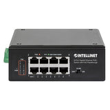 Intellinet 561624 8-Port Gig PoE+ Indust