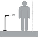 Pedestal Pro 42-9C-SS 42 Gooseneck Pede