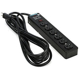 Furman SS-6 Vertical 6-Outlet Steel Powe