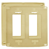 Hubbell NPS262I 2-Gang Decora Snap-On Wa