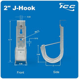 ICC ICCMSJH944 Ceiling Mount J Hook 2 w
