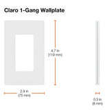 Lutron SC-1-SD Claro 1 Gang Wall Plate f