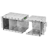 Hubbell HBL986 Data Box, 3- Gang, 4 Dep