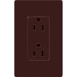 Lutron CAR-15-BR Claro 15A Duplex Recept