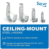 ICC ICCMSJH922 Ceiling Mount J-Hook 3/4 