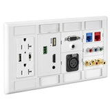 Hubbell IMFP1D1BK iStation 2-Gang Plate 