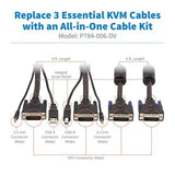 Eaton Tripp Lite P784-006-DV DVI KVM Cab