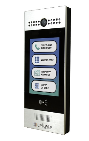 Cellgate AA1MSE-INT Watchman W461 INT Telephone Entry with Live Streaming Video for Multi-Family or Commercial Applications, 7.5" Color Display, Surface-Mount