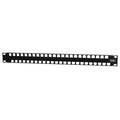 Hubbell UDX48E1U 48-Port XCELERATOR Multimedia Panel, Unloaded, Black