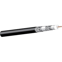 West Penn 6310BK1000 RG 6/18 Solid CCS CATV Quad-Outdoor Shielded Burial Cable, Black