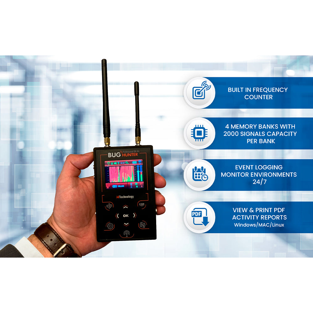 PBN-TECH BH04PRO – Event Logging TSCM Detector – Silarius