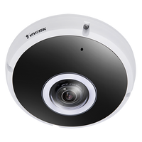 VIVOTEK FE9391-EV-V2-M12(M) 12MP Outdoor Fisheye IP Dome Camera with Night Vision, 1.18mm Lens, White / Black