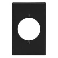 Hubbell PJ724BK Wall Plate, Single-Gang, 2.15-Inch Opening, Black