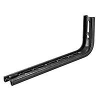 Hubbell HBTLB4BK L-Shape Wall Bracket for 4" Tray, Black