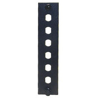 Hubbell FSPNST6X Fiber Optic Patch Panel, Supports 6 Ports and 6 Simplex ST Connections, Unloaded