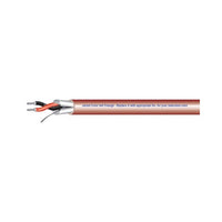 West Penn 454BN1000 Non Plenum Audio Cable, 1P 22G Stranded B/Shielded PVC, Brown