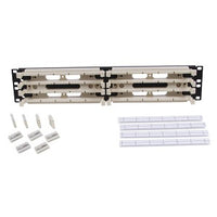 Hubbell 110RM25NT CAT5e 110-Rack Mount Kit, 200-Pair, 5-Pair Blocks