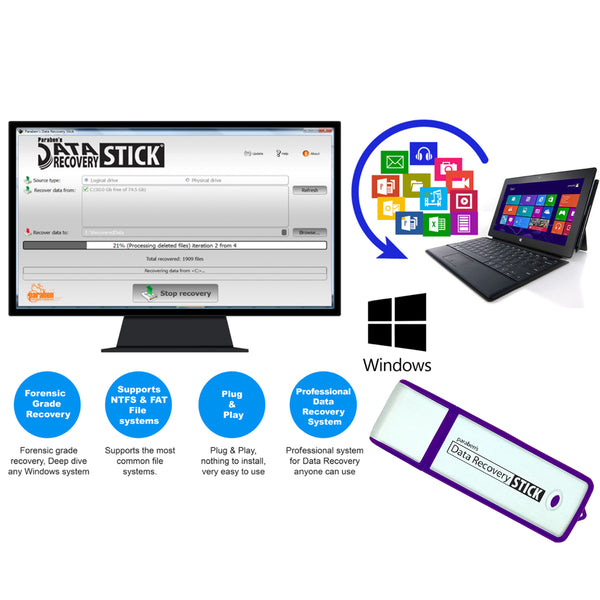 PBN-TECH PBN-DRS Data Recovery Stick for Windows OS
