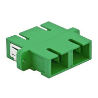 Hubbell FANSCDSS6GN SC Duplex Fiber Optic Cable Connector, 6-Pack, Green
