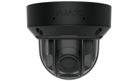 AJAX 126286.214.BL1 Baseline Video DomeCam HLVF 8MP AI IP Camera, 2.8-12mm Varifocal Lens, Hybrid Illumination, Black